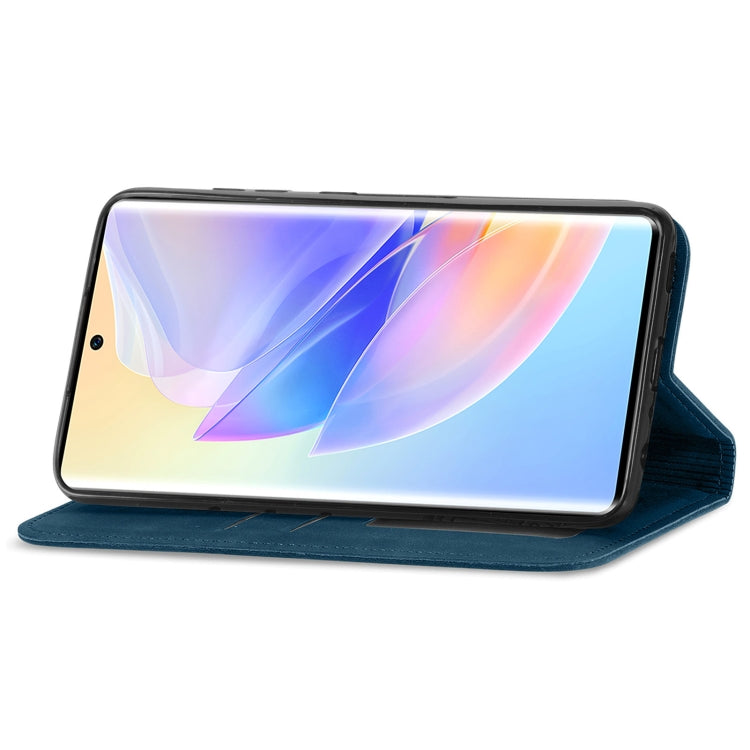 For Honor 60 SE Retro Skin Feel Magnetic Horizontal Flip Leather Phone Case