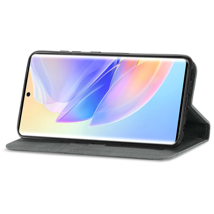 For Honor 60 SE Retro Skin Feel Magnetic Horizontal Flip Leather Phone Case