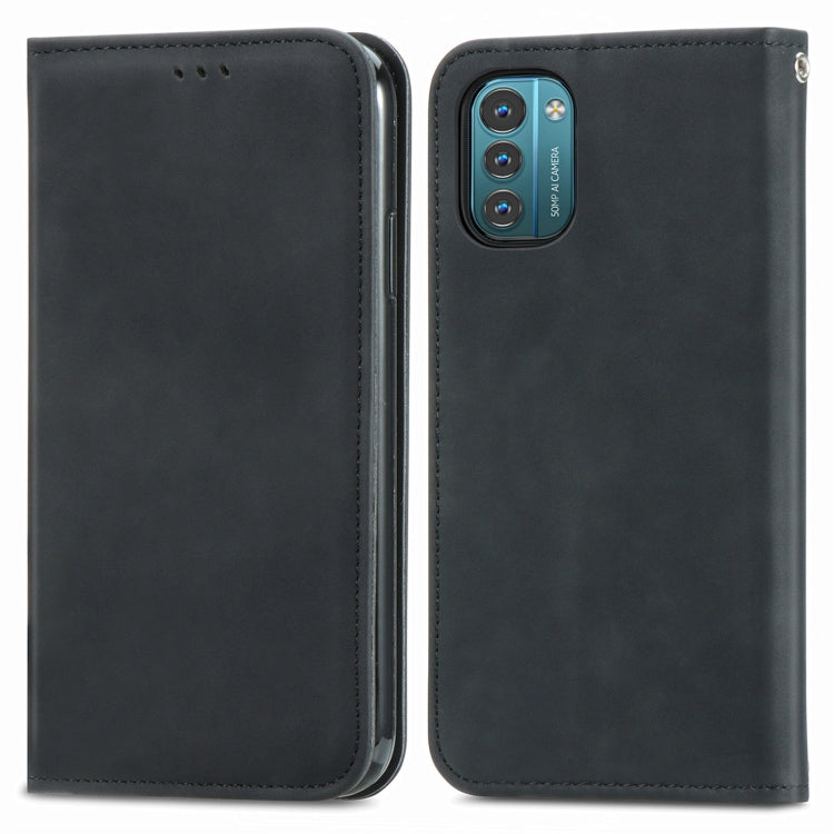 For Nokia G21 Retro Skin Feel Magnetic Horizontal Flip Leather Phone Case