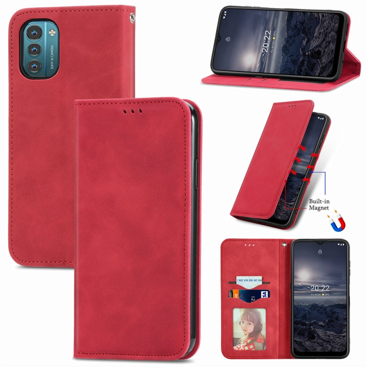 For Nokia G21 Retro Skin Feel Magnetic Horizontal Flip Leather Phone Case