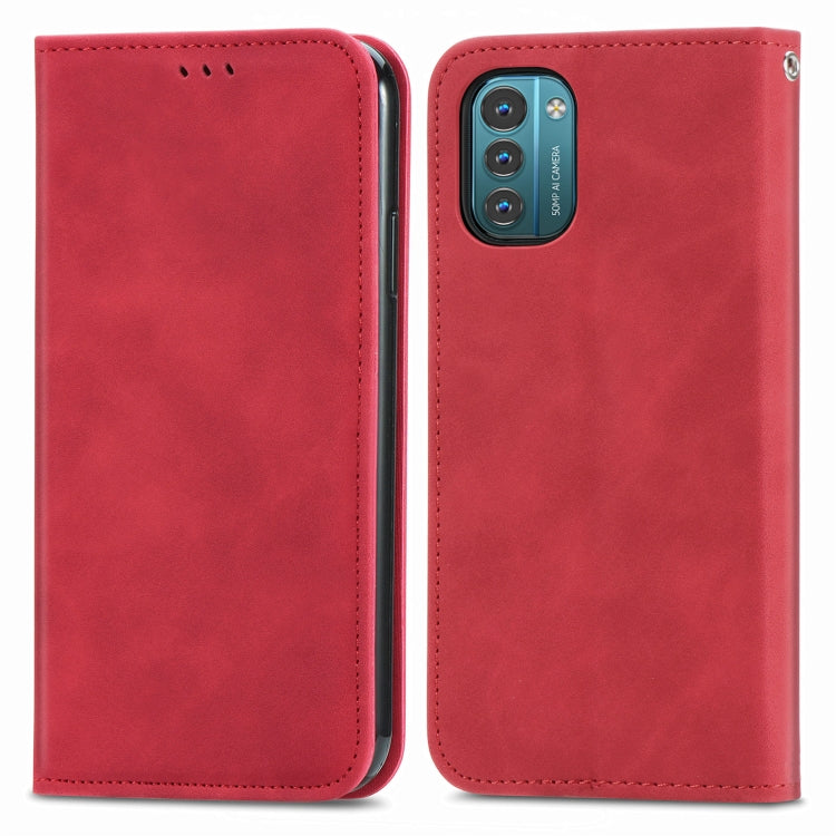 For Nokia G21 Retro Skin Feel Magnetic Horizontal Flip Leather Phone Case