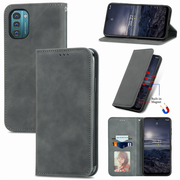 For Nokia G21 Retro Skin Feel Magnetic Horizontal Flip Leather Phone Case