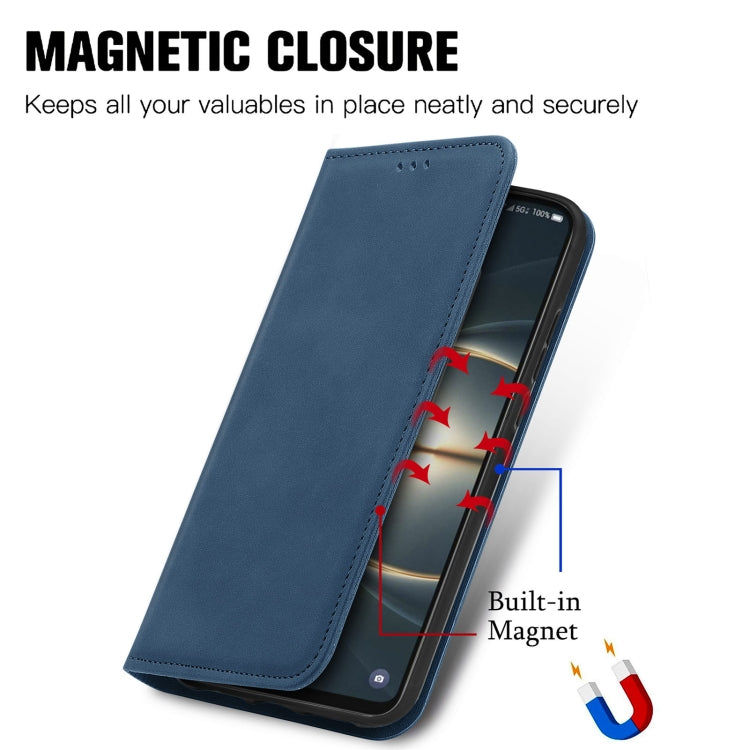 For TCL 30 V 5G Retro Skin Feel Magnetic Horizontal Flip Leather Phone Case