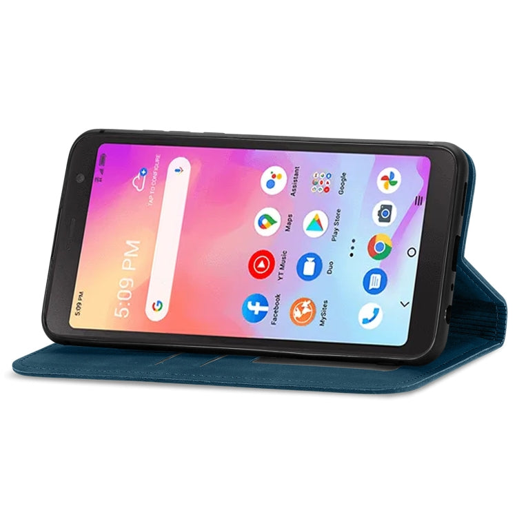 For TCL A509DL / A3 Retro Skin Feel Magnetic Horizontal Flip Leather Phone Case