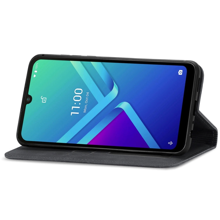 For Wiko Y82 Retro Skin Feel Magnetic Horizontal Flip Leather Phone Case