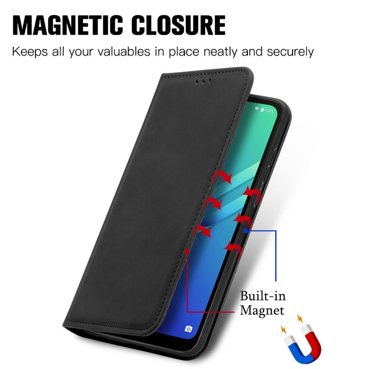 For Wiko Y82 Retro Skin Feel Magnetic Horizontal Flip Leather Phone Case