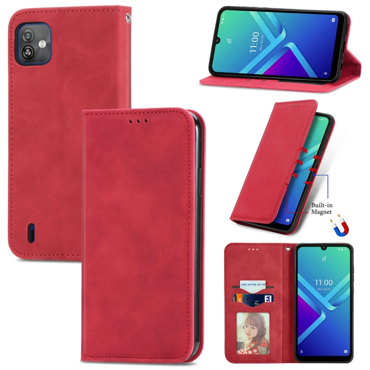 For Wiko Y82 Retro Skin Feel Magnetic Horizontal Flip Leather Phone Case