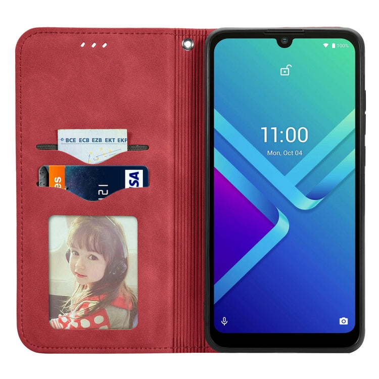 For Wiko Y82 Retro Skin Feel Magnetic Horizontal Flip Leather Phone Case