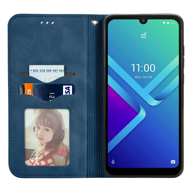 For Wiko Y82 Retro Skin Feel Magnetic Horizontal Flip Leather Phone Case