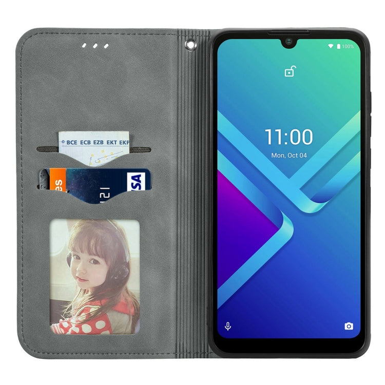 For Wiko Y82 Retro Skin Feel Magnetic Horizontal Flip Leather Phone Case