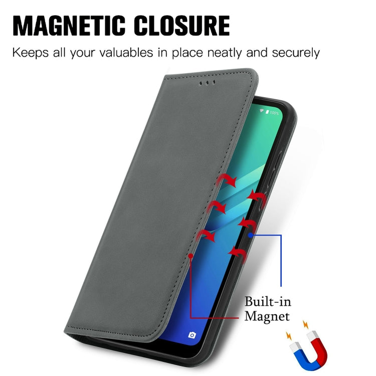 For Wiko Y82 Retro Skin Feel Magnetic Horizontal Flip Leather Phone Case
