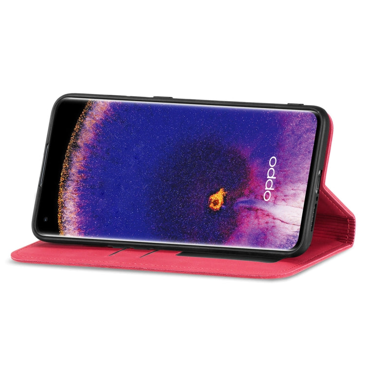 For OPPO Find X5 Retro Skin Feel Magnetic Horizontal Flip Leather Phone Case