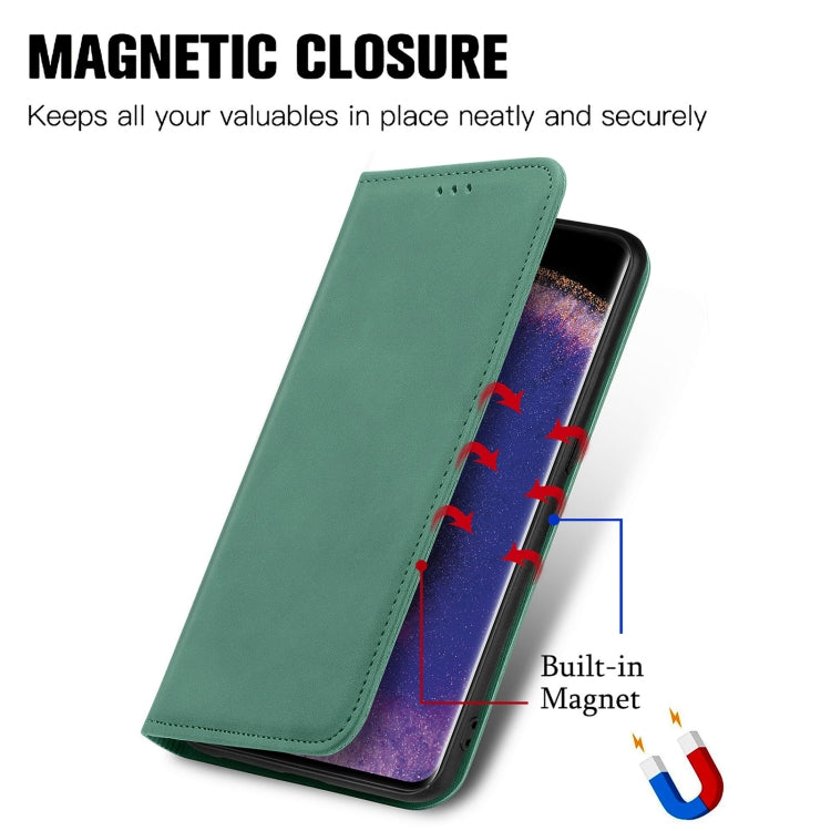 For OPPO Find X5 Retro Skin Feel Magnetic Horizontal Flip Leather Phone Case
