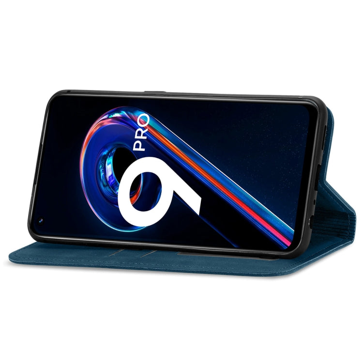 For OPPO Realme 9 Pro Retro Skin Feel Magnetic Horizontal Flip Leather Phone Case