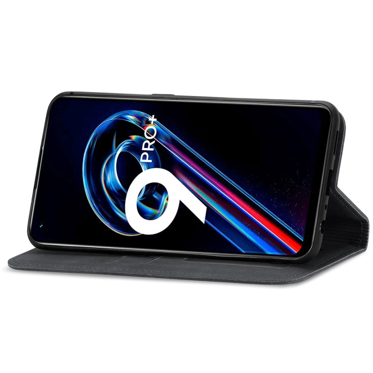 For OPPO Realme 9 Pro+ 5G Retro Skin Feel Magnetic Horizontal Flip Leather Phone Case
