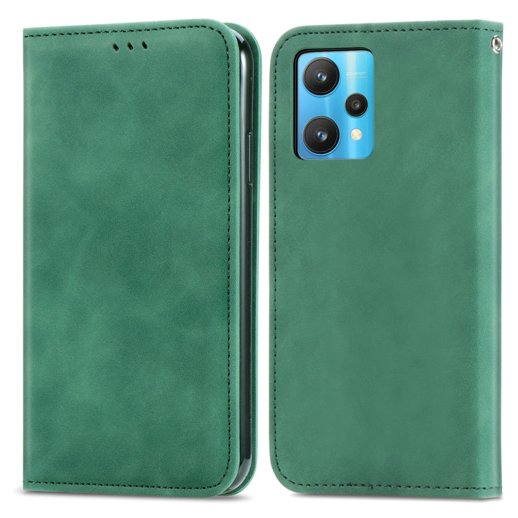 For OPPO Realme 9 Pro+ 5G Retro Skin Feel Magnetic Horizontal Flip Leather Phone Case