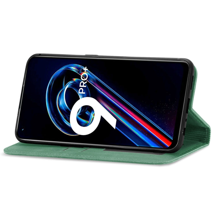 For OPPO Realme 9 Pro+ 5G Retro Skin Feel Magnetic Horizontal Flip Leather Phone Case