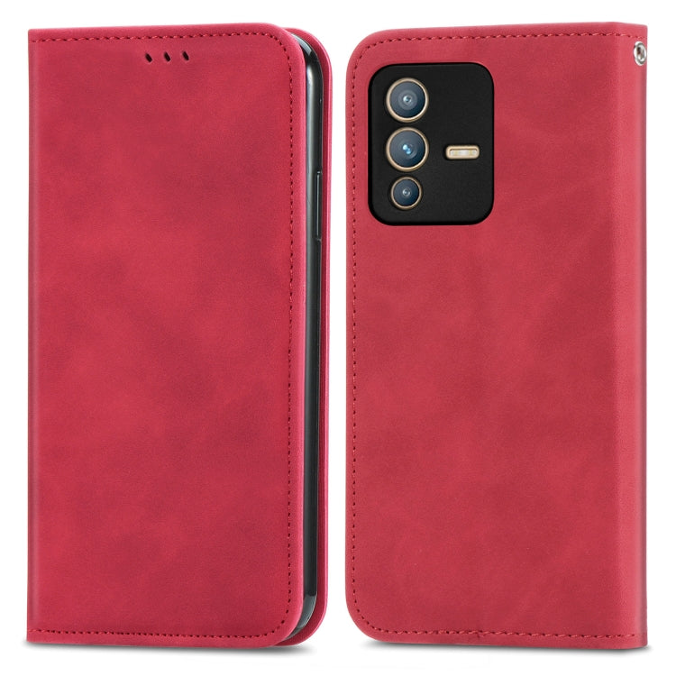 For vivo S12 Pro Retro Skin Feel Magnetic Horizontal Flip Leather Phone Case