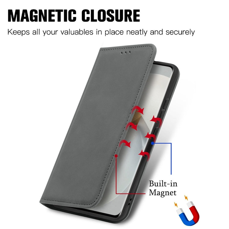 For vivo S12 Pro Retro Skin Feel Magnetic Horizontal Flip Leather Phone Case