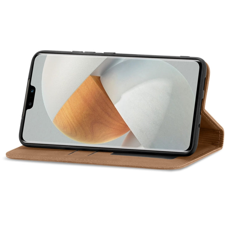 For vivo S12 Pro Retro Skin Feel Magnetic Horizontal Flip Leather Phone Case