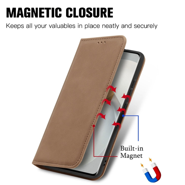 For vivo S12 Pro Retro Skin Feel Magnetic Horizontal Flip Leather Phone Case