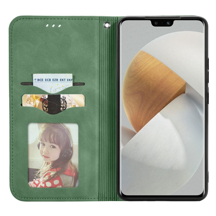 For vivo S12 Pro Retro Skin Feel Magnetic Horizontal Flip Leather Phone Case