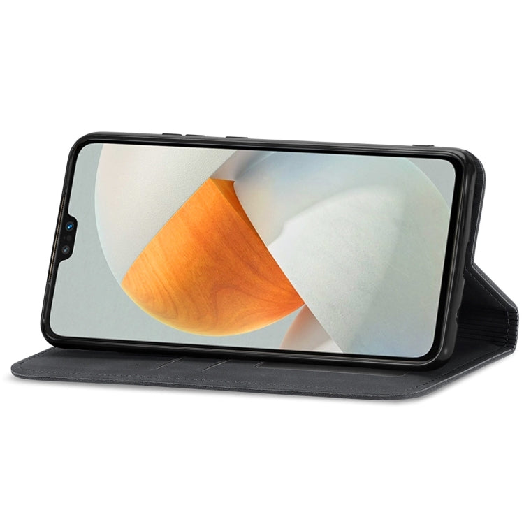 For vivo S12 Retro Skin Feel Magnetic Horizontal Flip Leather Phone Case