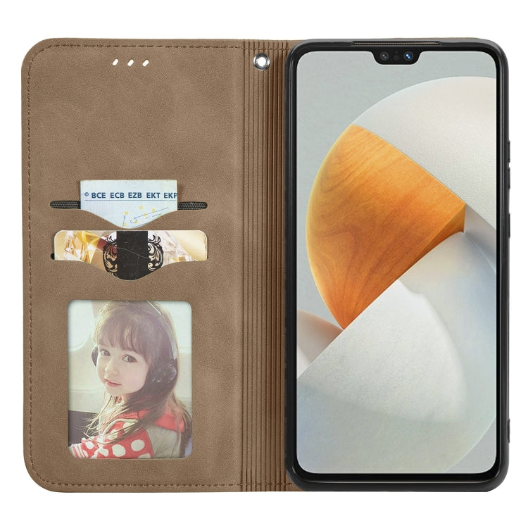 For vivo S12 Retro Skin Feel Magnetic Horizontal Flip Leather Phone Case