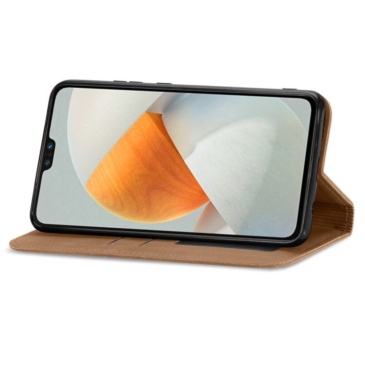 For vivo S12 Retro Skin Feel Magnetic Horizontal Flip Leather Phone Case