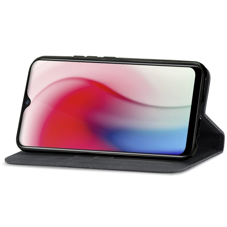 For vivo Y17 Retro Skin Feel Magnetic Horizontal Flip Leather Phone Case