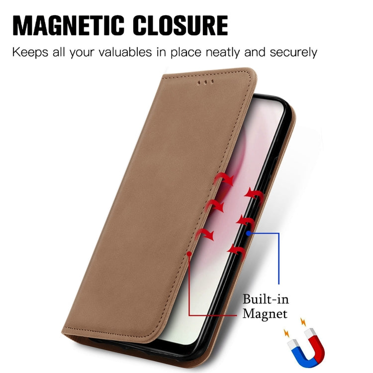 For vivo Y17 Retro Skin Feel Magnetic Horizontal Flip Leather Phone Case