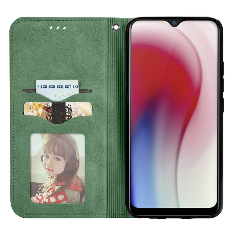 For vivo Y17 Retro Skin Feel Magnetic Horizontal Flip Leather Phone Case