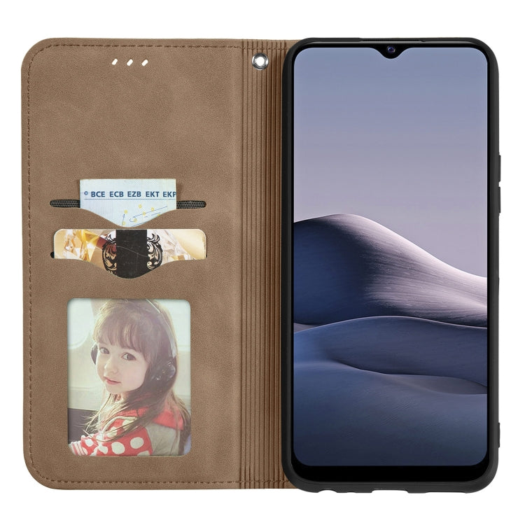 For vivo Y20 / Y20 2021 Retro Skin Feel Magnetic Horizontal Flip Leather Phone Case