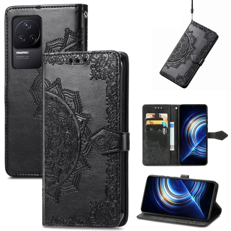 For Xiaomi Redmi K50 Pro Mandala Flower Embossed Flip Leather Phone Case