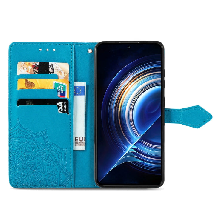 For Xiaomi Redmi K50 Pro Mandala Flower Embossed Flip Leather Phone Case