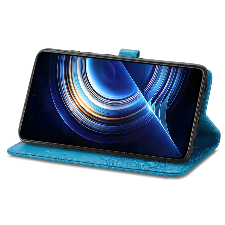 For Xiaomi Redmi K50 Pro Mandala Flower Embossed Flip Leather Phone Case