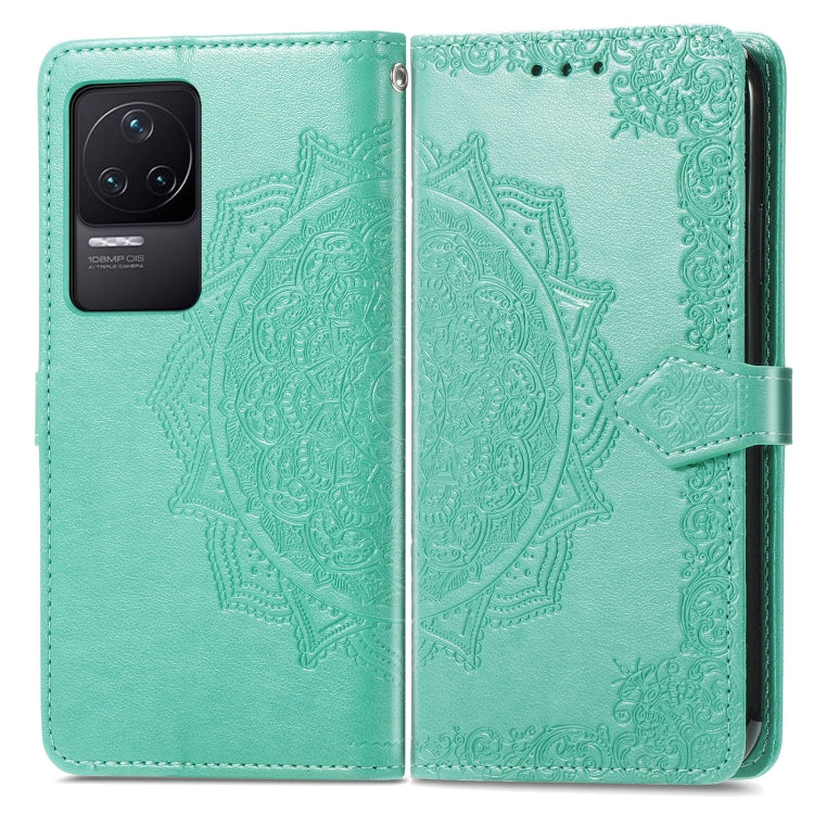 For Xiaomi Redmi K50 Pro Mandala Flower Embossed Flip Leather Phone Case