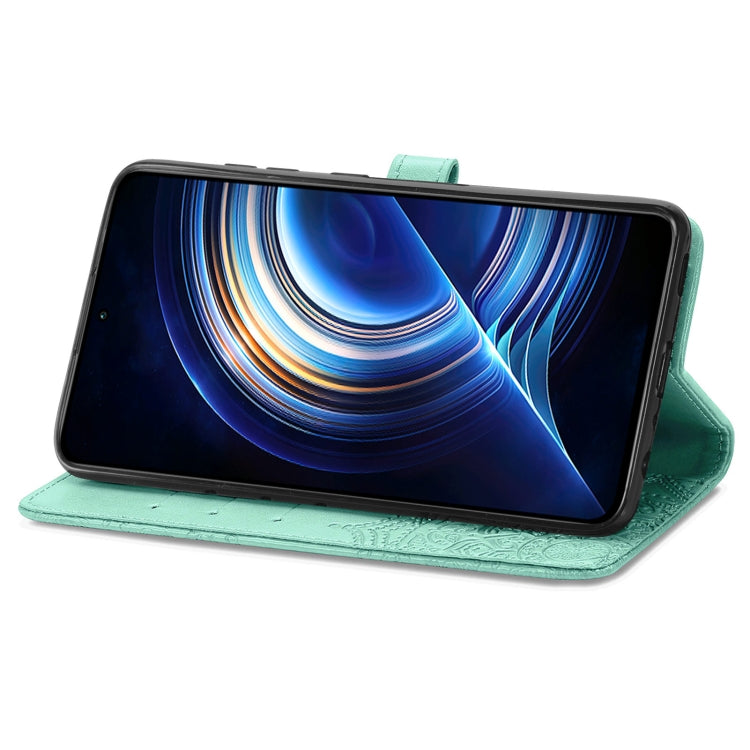 For Xiaomi Redmi K50 Pro Mandala Flower Embossed Flip Leather Phone Case