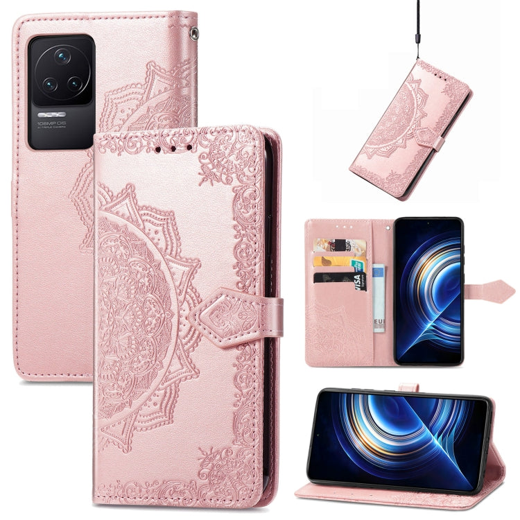 For Xiaomi Redmi K50 Pro Mandala Flower Embossed Flip Leather Phone Case