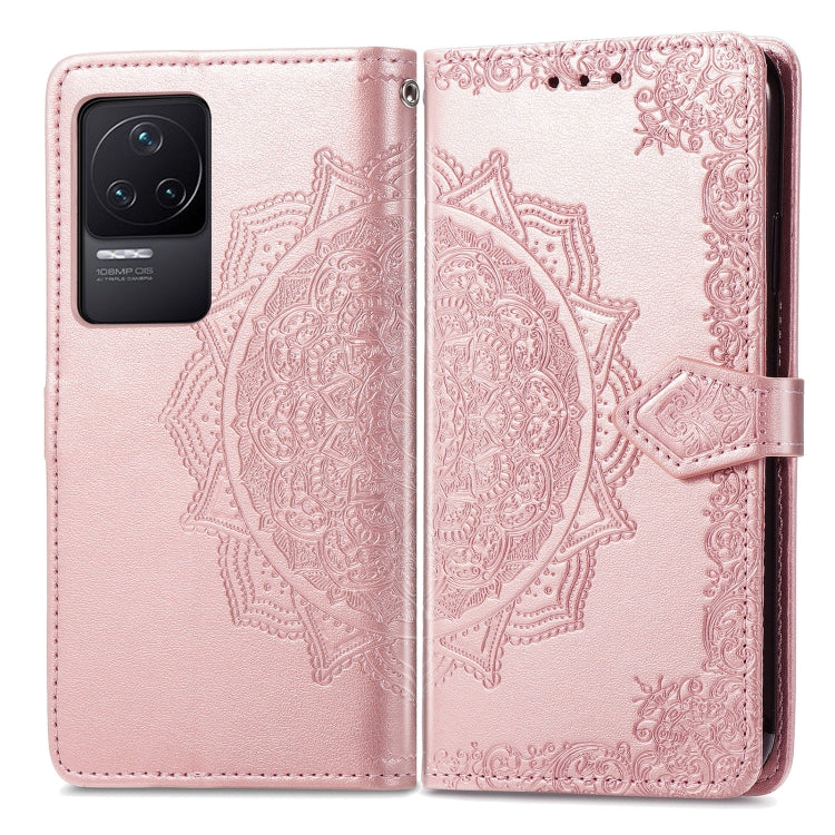 For Xiaomi Redmi K50 Pro Mandala Flower Embossed Flip Leather Phone Case