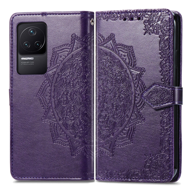 For Xiaomi Redmi K50 Pro Mandala Flower Embossed Flip Leather Phone Case