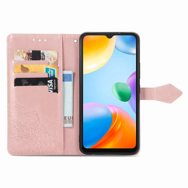 For Xiaomi Redmi 10C Mandala Flower Embossed Flip Leather Phone Case