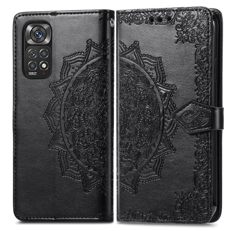 For Xiaomi Redmi Note 11 Pro 4G Global Mandala Flower Embossed Flip Leather Phone Case