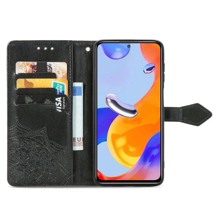 For Xiaomi Redmi Note 11 Pro 4G Global Mandala Flower Embossed Flip Leather Phone Case