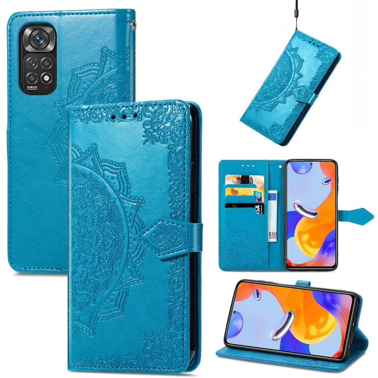 For Xiaomi Redmi Note 11 Pro 4G Global Mandala Flower Embossed Flip Leather Phone Case