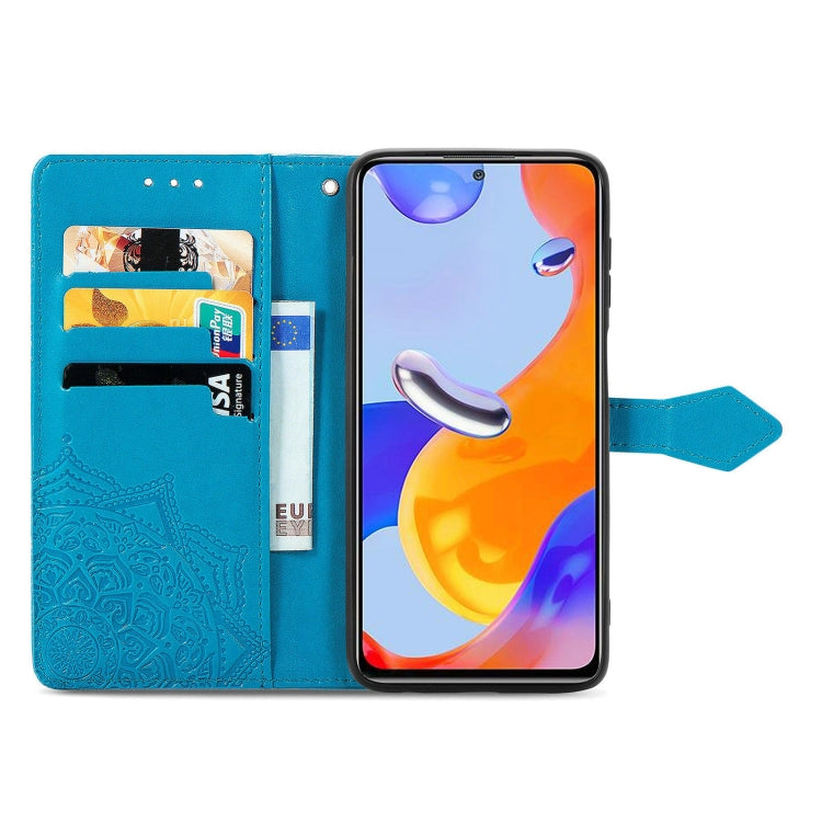 For Xiaomi Redmi Note 11 Pro 4G Global Mandala Flower Embossed Flip Leather Phone Case