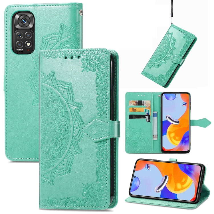 For Xiaomi Redmi Note 11 Pro 4G Global Mandala Flower Embossed Flip Leather Phone Case