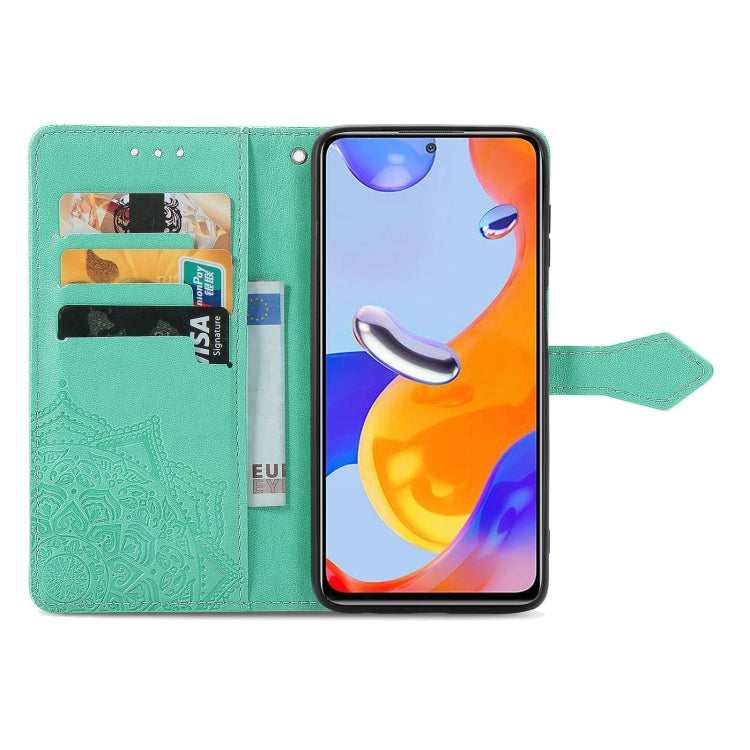 For Xiaomi Redmi Note 11 Pro 4G Global Mandala Flower Embossed Flip Leather Phone Case