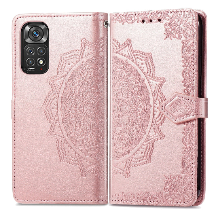 For Xiaomi Redmi Note 11 Pro 4G Global Mandala Flower Embossed Flip Leather Phone Case