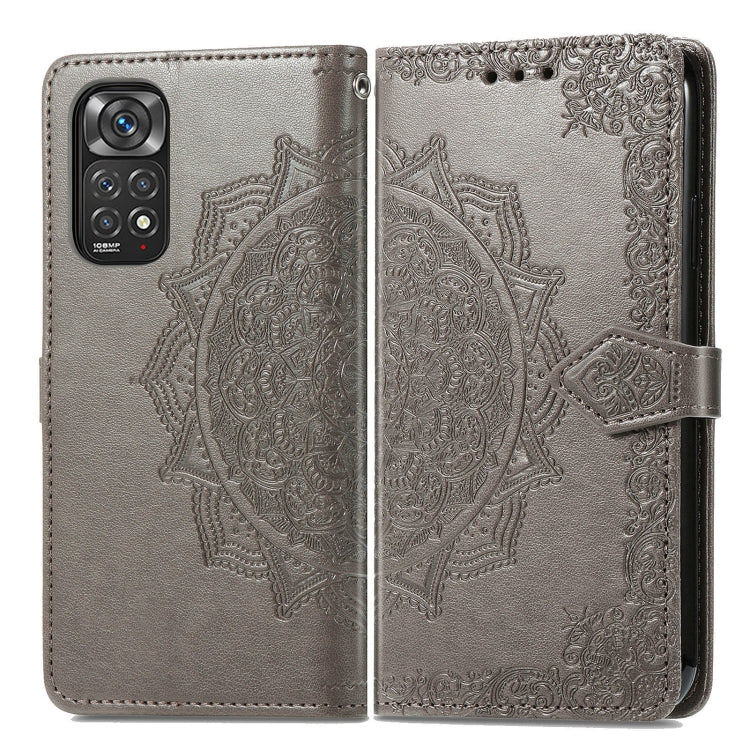 For Xiaomi Redmi Note 11 Pro 4G Global Mandala Flower Embossed Flip Leather Phone Case